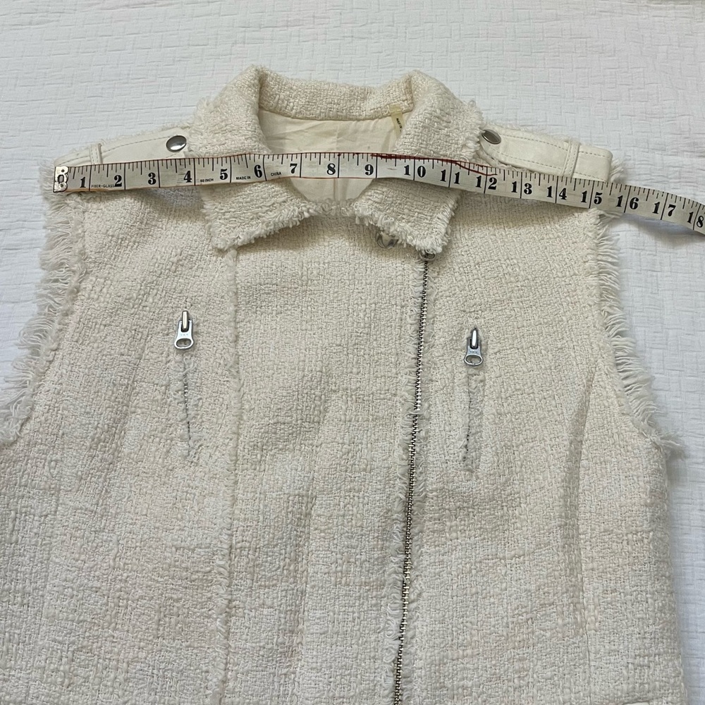 Rebecca Taylor tweed moto vest - Picture 6 of 8